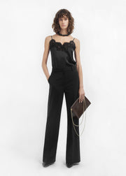 Lace Camisole in Silk - Black - CO Collections